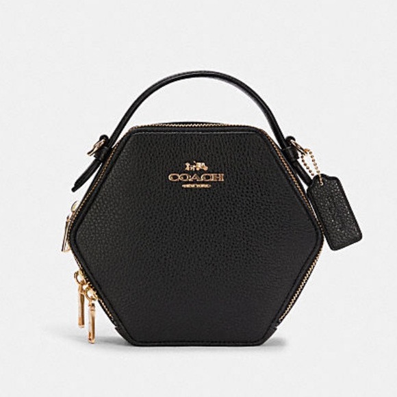 coach hexagonal crossbody
